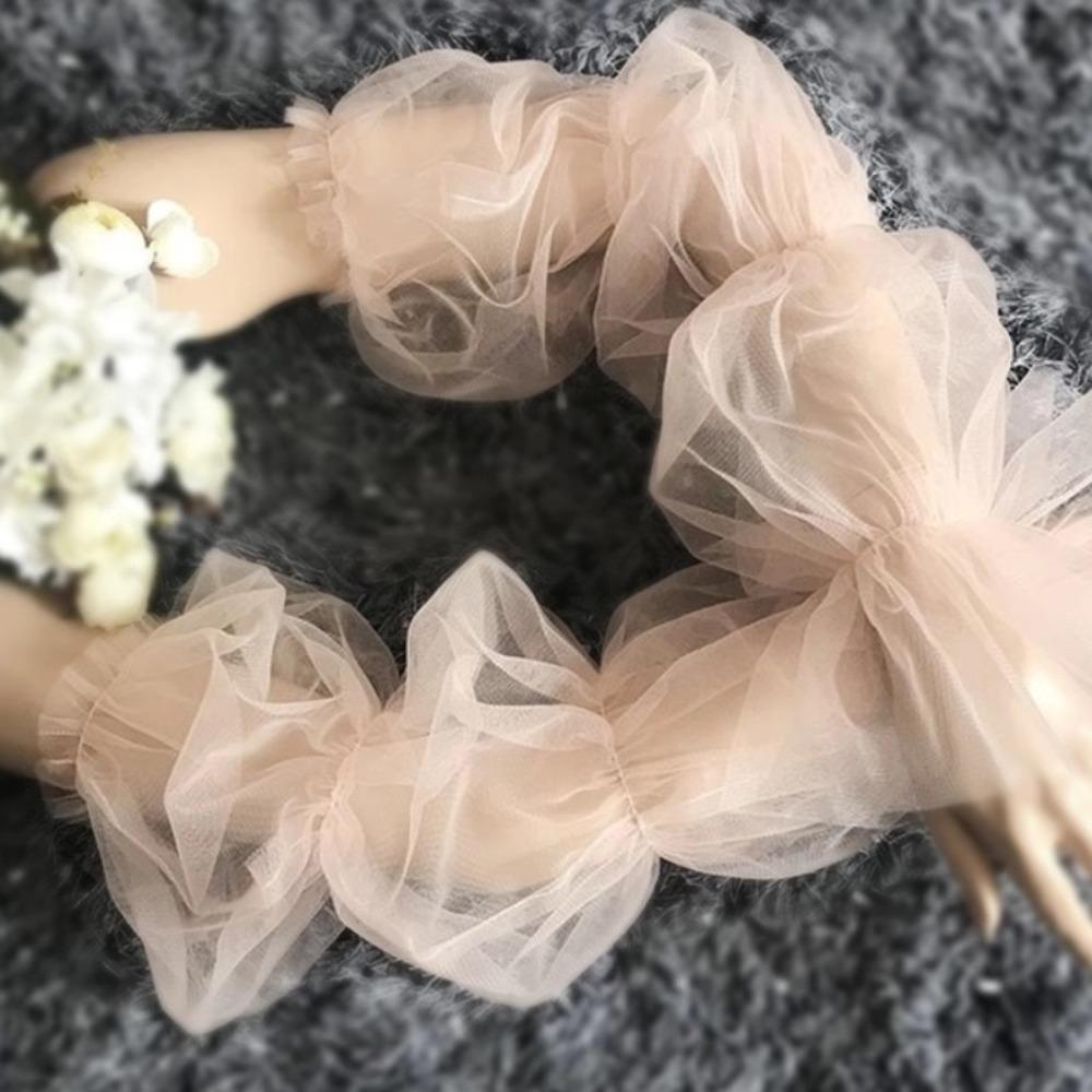 Lace Mesh Wedding Arm Sleeves Bubble Sleeves Party Sleeves Decor Bubble Sleeves Birthday Photo
