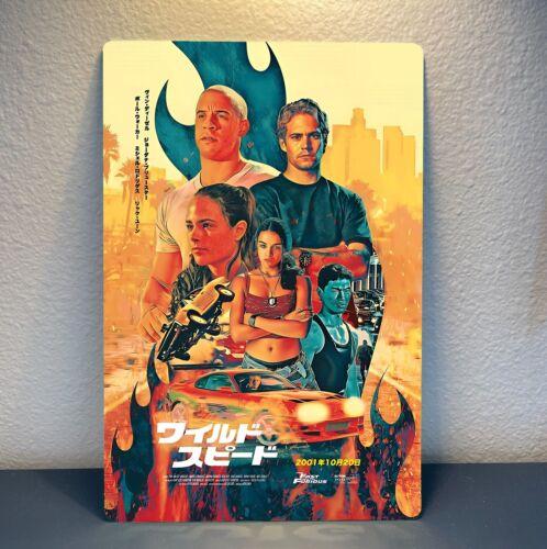 

The Fast and the Furious Movie Metal Poster Collectable Tin Sign xcmAluminum 20x30cm（7.8x11.8inch）