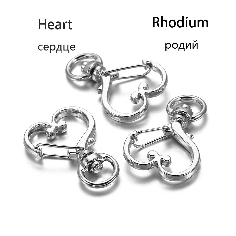 10Pcs/Lot Mix Color Keychain Moon Dog Cat Dolphins Cloud Heart Key Chain DIY For Jewelry Making Findings Accessories Supplies