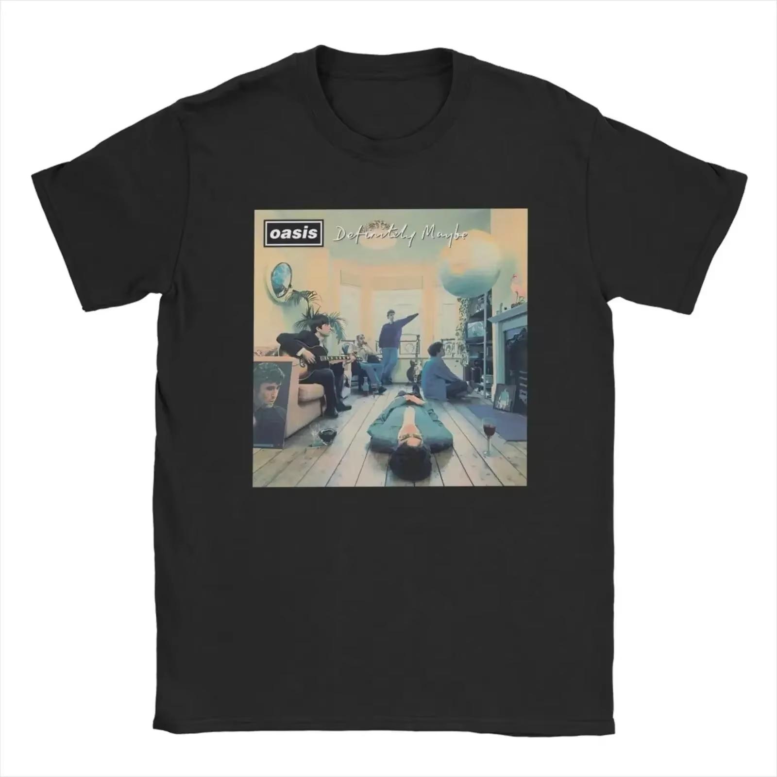 

Oasi Shirts for Men Women British Music Albums Vintage Tees Crew Neck Short Sleeve T Shirt Clothing Tops S