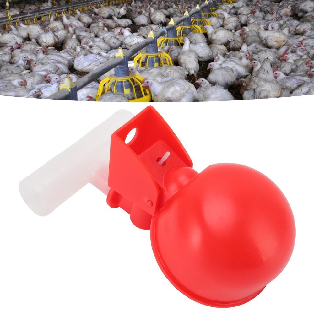 10 Sets Durable Automatic Chicken Water Cups PP Poultry Drinking Bowl For Quails