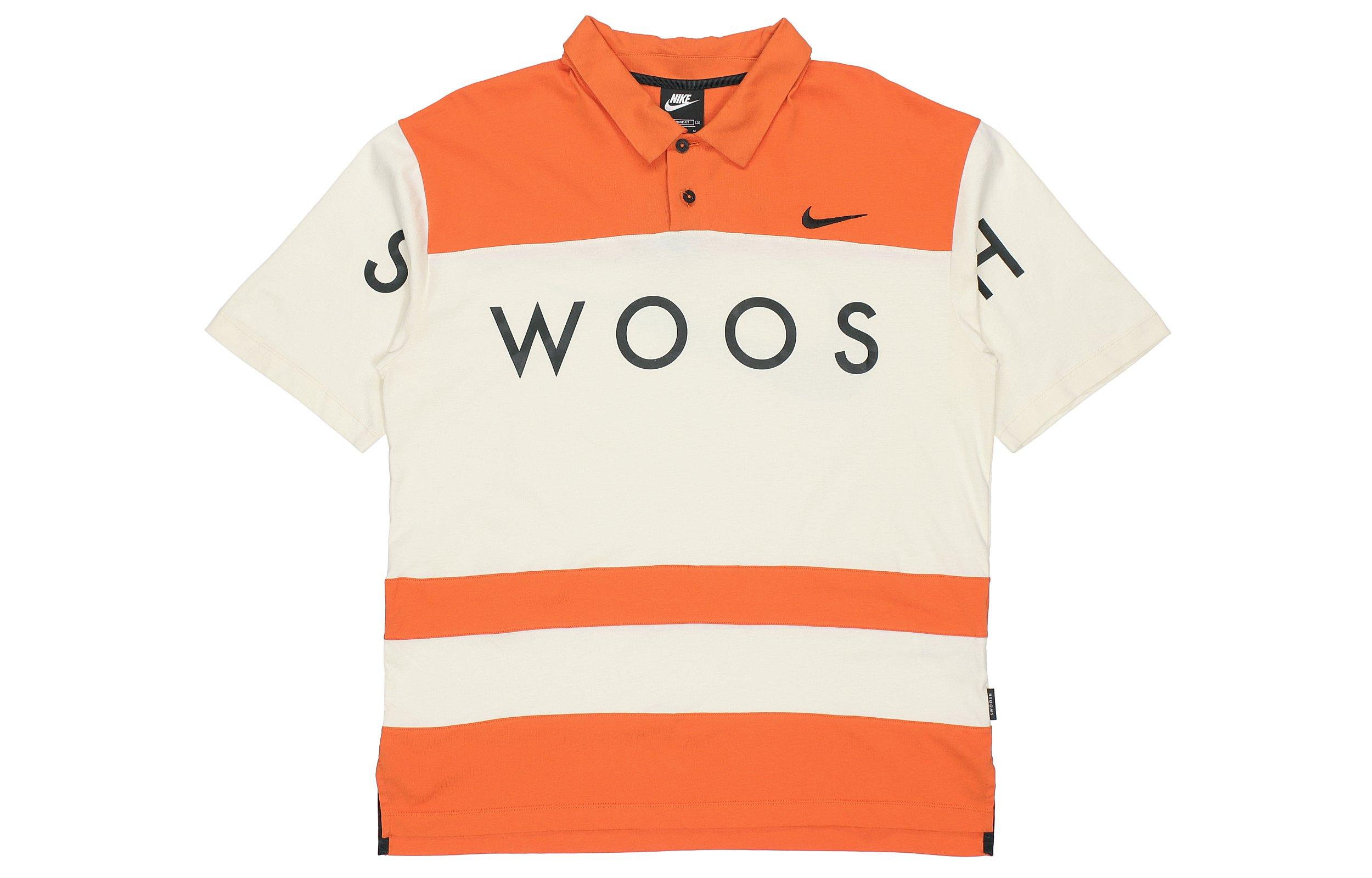 Nike Polo Shirts Men s Orange Polo Collar Moderate Straight Fit DJ5370-801 L
