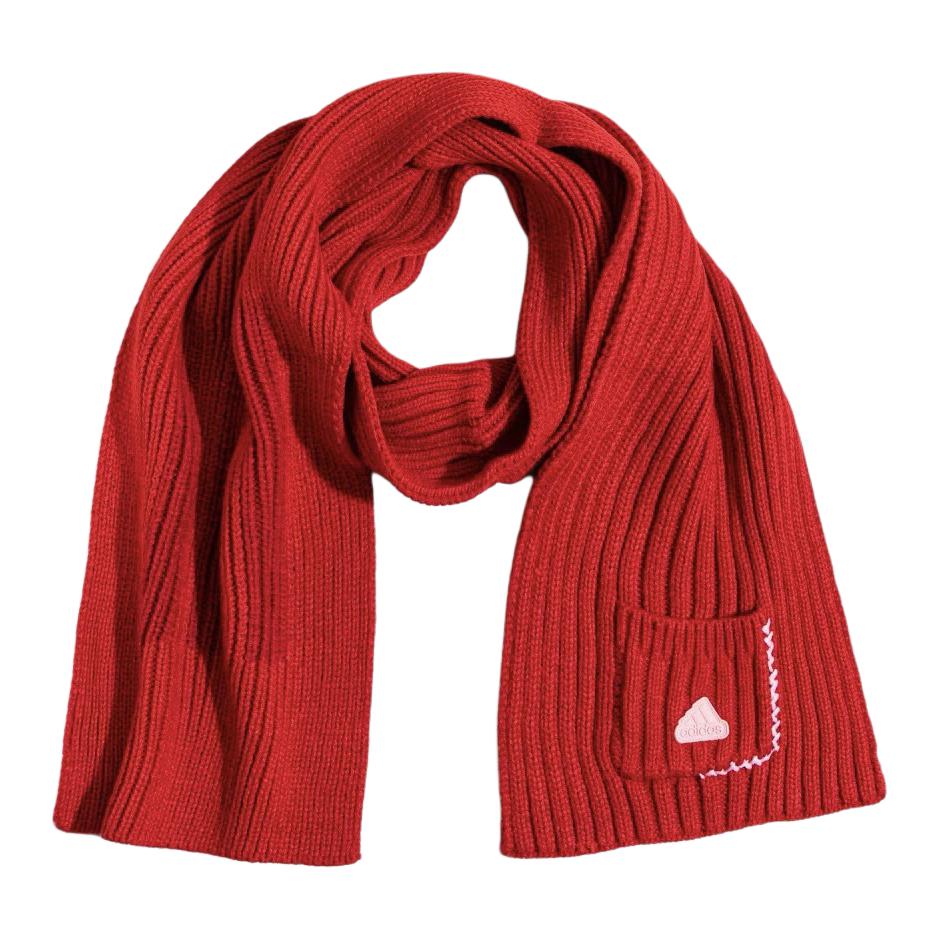 Adidas Acrylic Knit Scarves Unisex Red JW1643 F