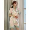 Pajamas Women's Summer Thin Silk 1011 Sweet Douyin Internet Celebrity Explosion Can Wear Loungewear Suit