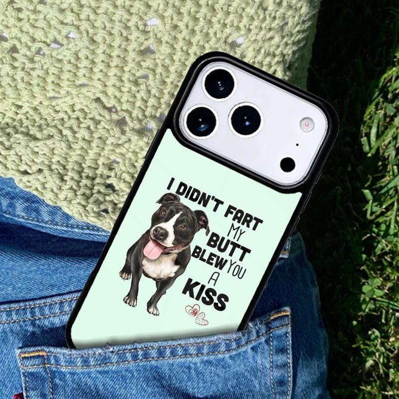 Pit Bull Lovely Dog Pitbull mobile phone case Compatible with IPhone 17 16 15 14 13 12 11Pro Max 17 Air cover