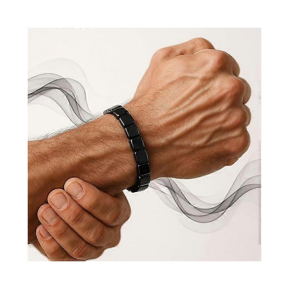 Hemys Hämatit Armband Herren,Hämatit Armbänder für Herren