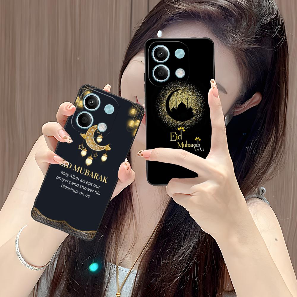 Eid Mubarak Mobile Phone Case for POCO M7 M6 M5 M4 M3 X7 X6 X5 X4 X3 Pro GT 5G Colorful Printing Cover Cellphones Cover Pretty
