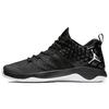 TEAM Cushioning Slip Resistant Abrasion Resistant Breathable Coverage Mid Top Basketball Shoes Men's Black White 854551-001
