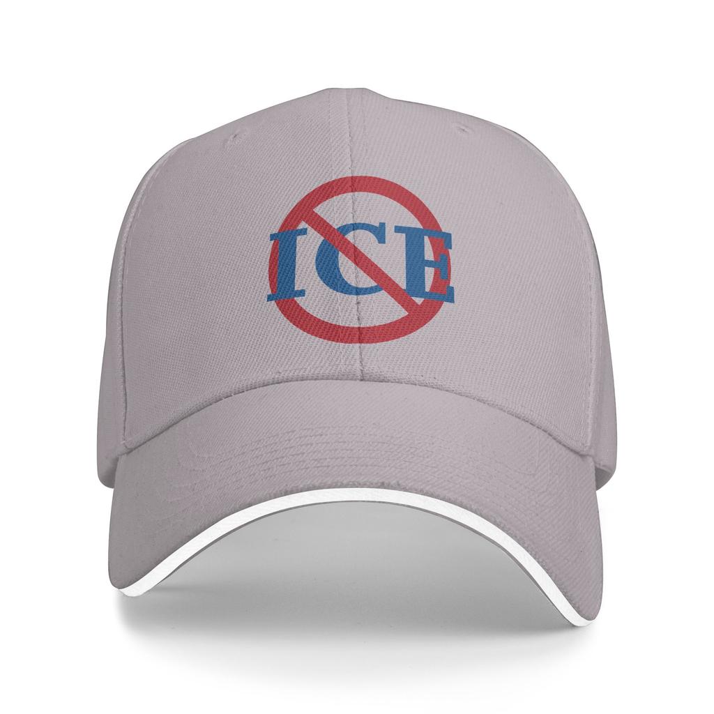 No ICE Abolish ICE Baseball Caps Vintage Sandwich Caps Unisex Breathable Dad Hat Outdoor