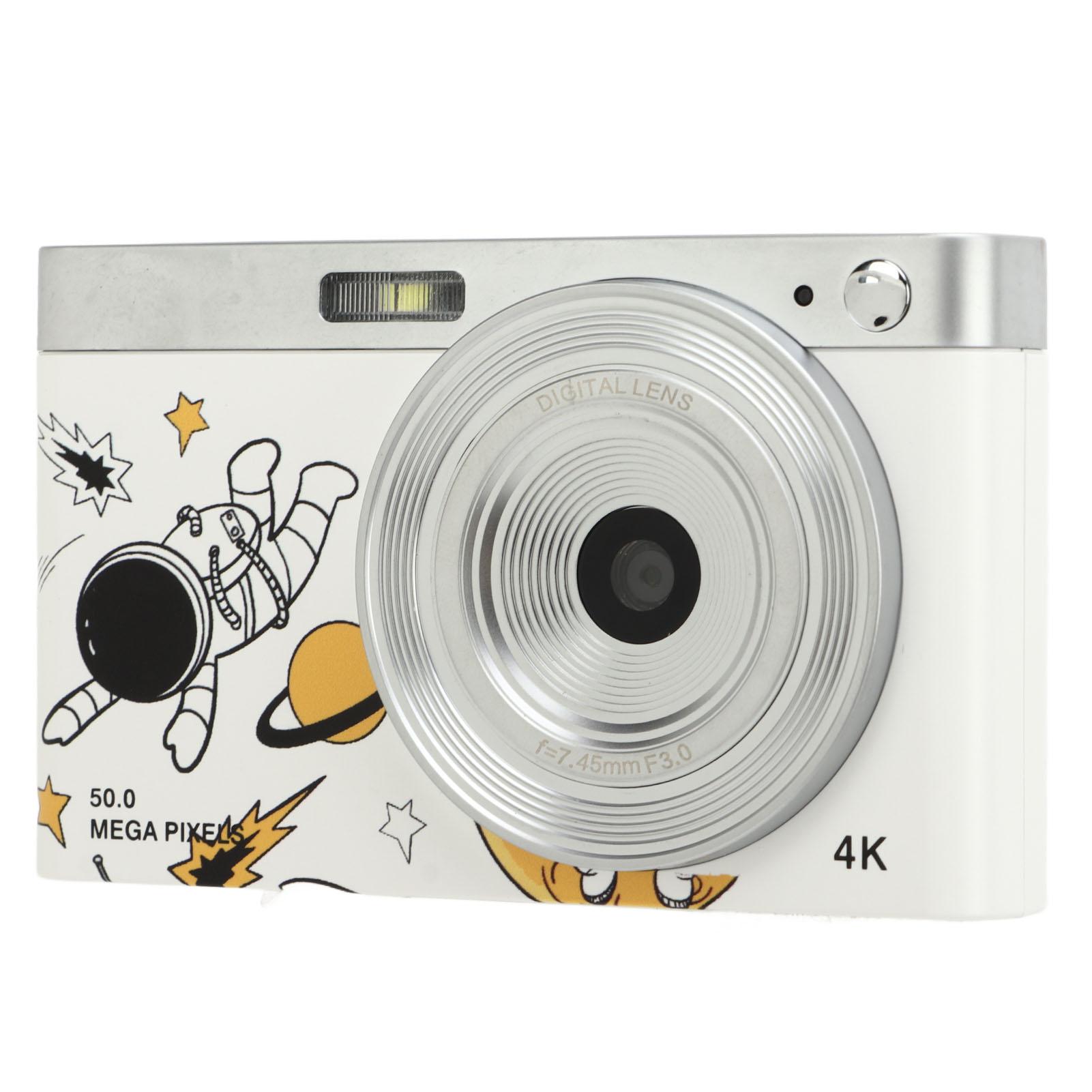 

Digital Cameras 2.88in IPS 50MP 16X Digital Zoom 750mAh HD 4K Vlogging Camera for Teens Students