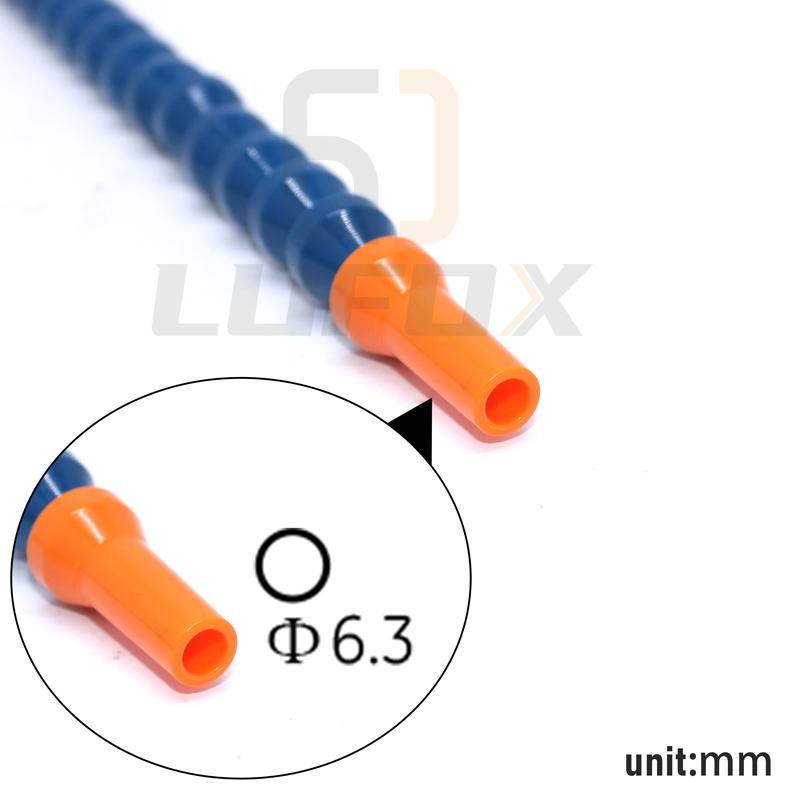 Ugello Tondo da 1/8" Tubo di Raffreddamento per Tornio Plastica Flessibile Tubi Flessibili Liquido Refrigerante Acqua Olio Tubo di Raffreddamento con Interruttore a Valvola per CNC