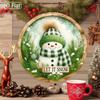 Vintage Metal Sign Blue Deer Merry Christmas Retro Tin Plate Wall Decor Home Holiday Gift 20 Cm
