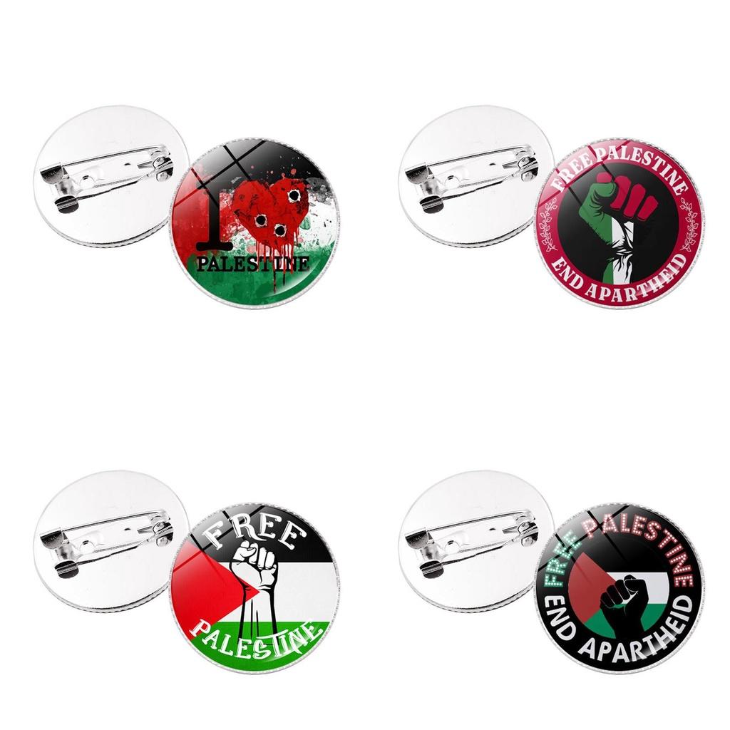 Premium Zinc Alloy Palestine Flag Brooch Pin Unique And Stylish Accessory For Bags And Jewelry Wholesale