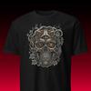 Steampunk Skull Tee | Industrial Aesthetic | Mechanical Gear & Goth Gift