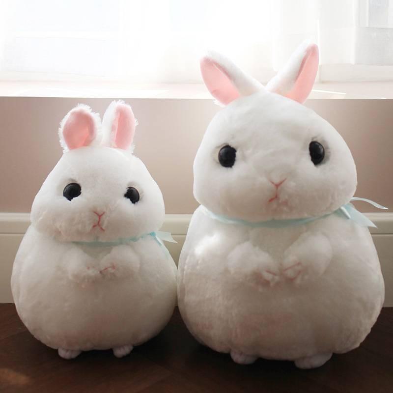 Standing Cartoon Rabbit Ball Plush Toy Cute Long Ear Doll Large Kid Gift Holiday