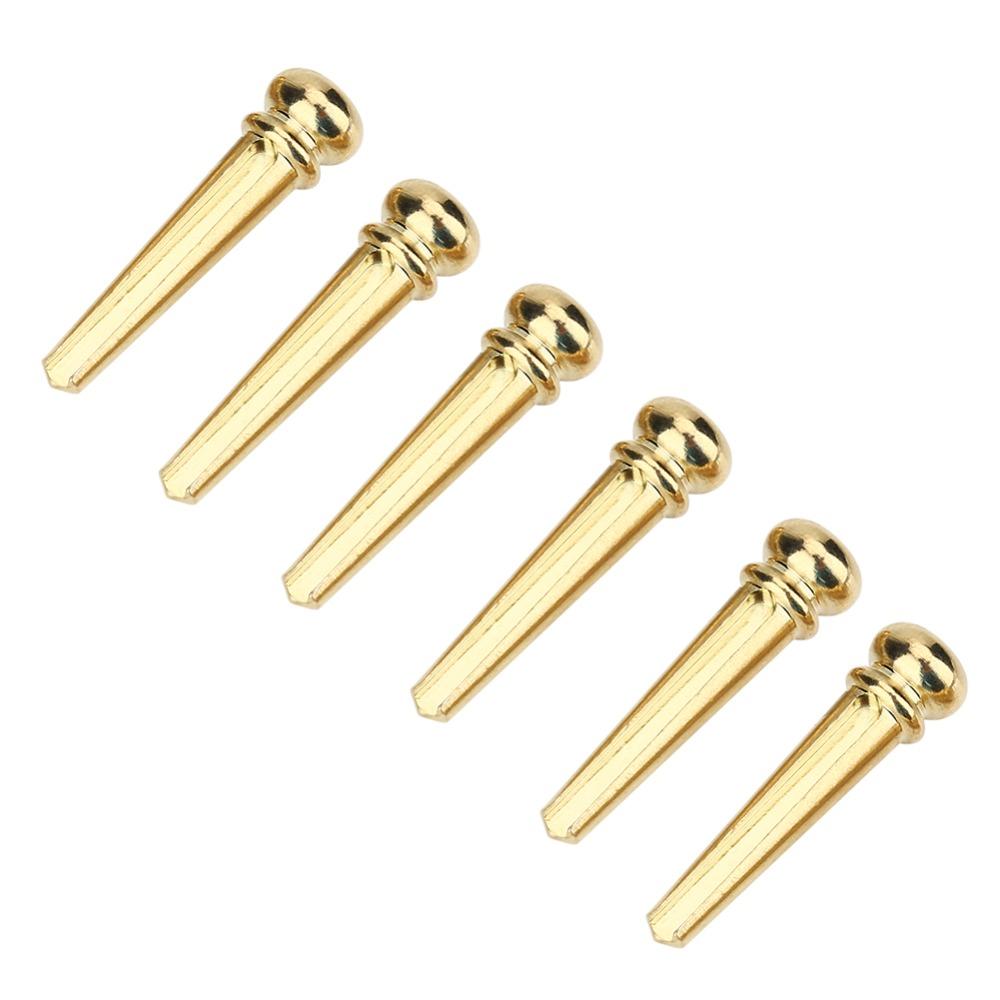 Guitar Repair Replacement Accessory Guitar Upper Nut Golden Guitar Bridge Pins  Guitar