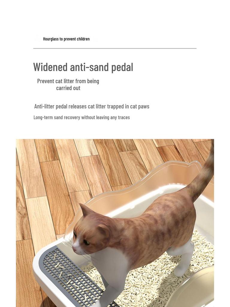 Anti-Splash Closed Cat Litter Box with Liner Bags