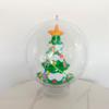 Christmas Cartoon Inflatable  With Green, Thick And Transparent PVC Toy Balls Arranged In The Courtyard