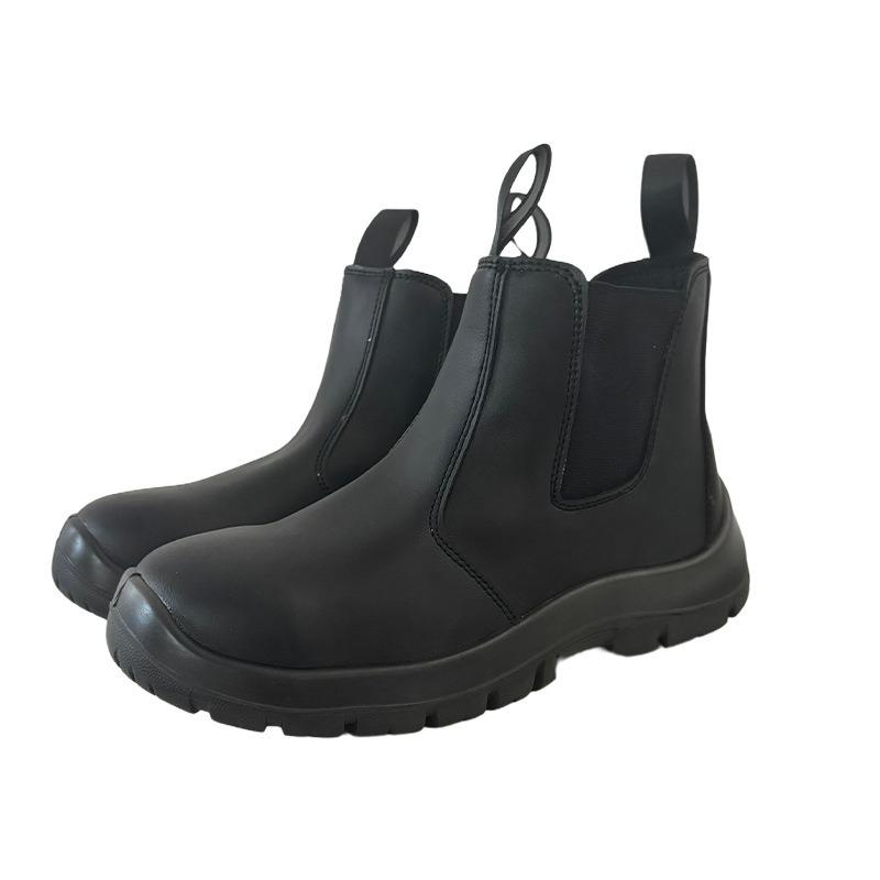 

Labor insurance shoes, safety boots, special microfiber leather for men s electric welders, anti-smashing and anti-puncture solid sole, durable G212 one kick is anti-smash and anti-stab; 36