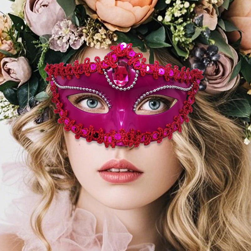 Venetian Masquerade Mask Women Eye Mask Cosplay Prom Props Nightclub Face Mask Party Needs Accessory
