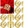 Minimalist Gold Hollow Napkin Ring for Wedding Banquet Decor