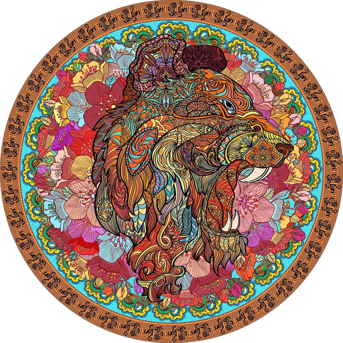 

1000 шт./набор красочных радужных земных и лунных круглых геометрических фотопазлов для взрослых и детей, обучающих игрушек-пазлов из бумаги