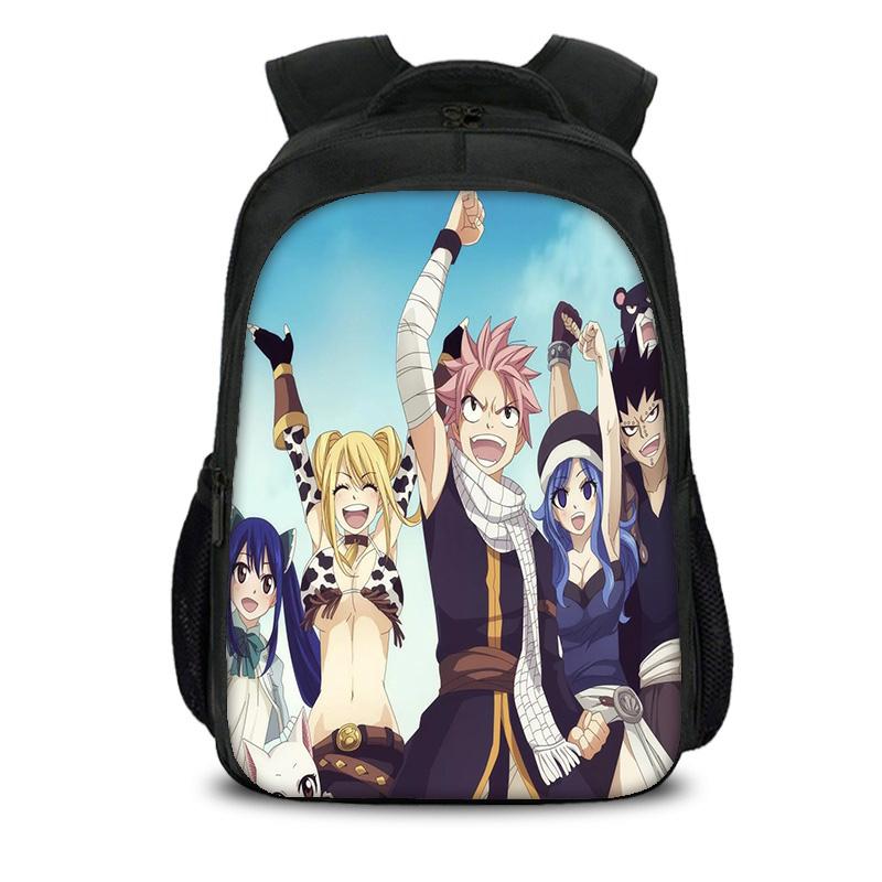 Fairy Tail Double Layered Backpack Boys and Girls Best Gift Stationery Sport Travel Large Capacity Bookbag