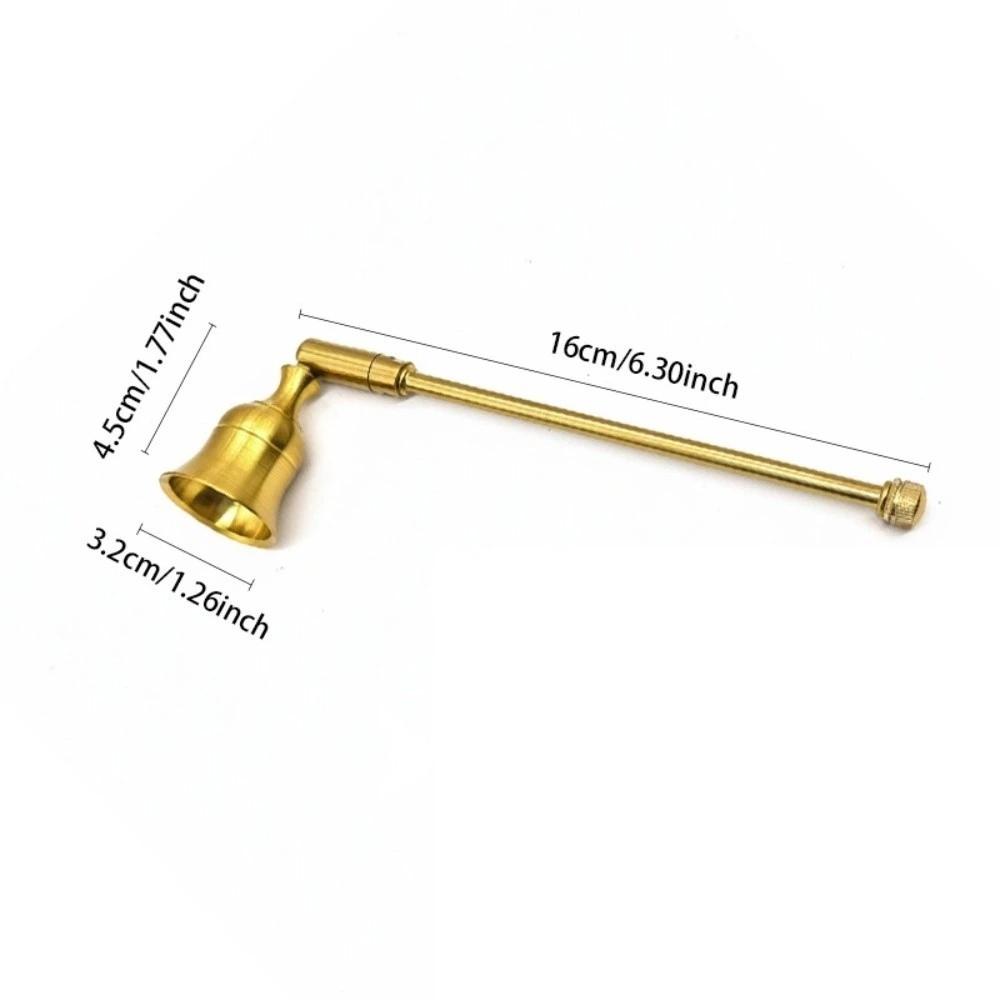 Portable Bell Shaped Candle Blower Elegant Long Handle Flame Snuffer Handicraft Candle Extinguisher Home Decor