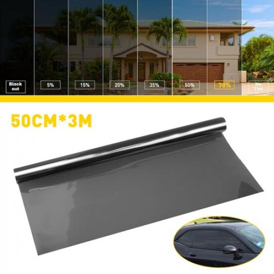 Black Uncut Roll Window Tint Film 70% VLT 20 *10ft Feet Car Home Office Glass H