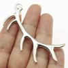 3pcs Charms Deer Antique Silver Color Deer Antlers Charms Pendant Jewelry Christmas Antlers Charms For Jewelry Making