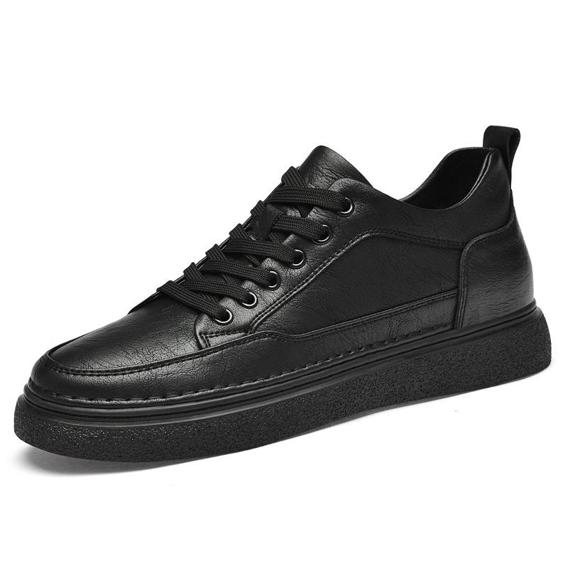 Men s Retro Autumn Thick-Soled High-Top Shoes with 8cm Hidden Height Increase 41