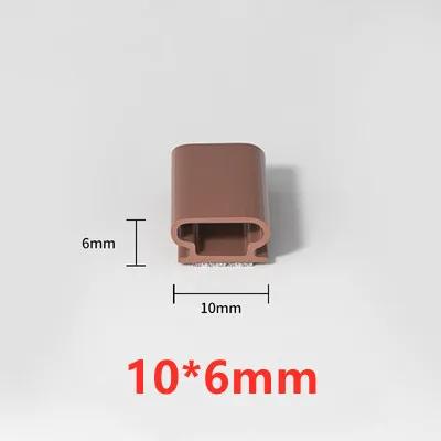 

6M Silicone Self-adhesive Sealing Strip Insulation Soundproof Door Stop Window Gap Sealing Moisture-proof Strong Adhesive Tape 6M