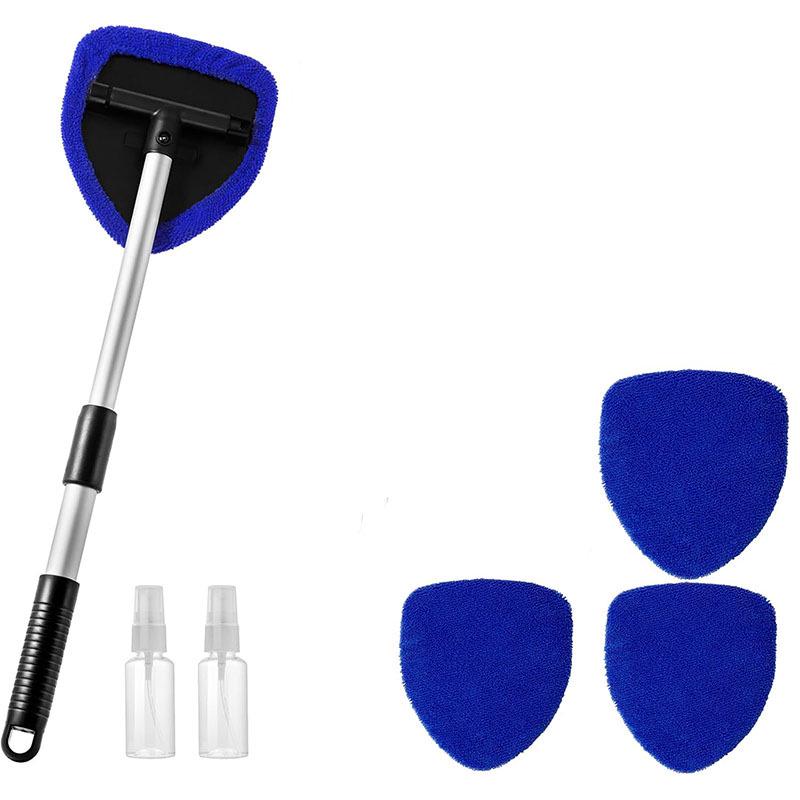 Telescopic Microfiber Car Window Cleaning & Defogging Brush Set