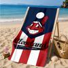 Cleveland Chief Symbol Beach Towel, Microfiber Beach Towel, Perfect For Pool, Beach, Travel, Home Decor Beach Party Fan Gifts
