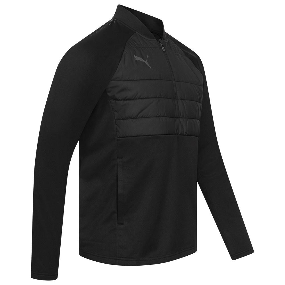 Puma Warmcell Sports Casual Half-Zip Fleece Thick Windproof Warm Long Sleeve Football Shirt Player Edition Men Tops 658147-03