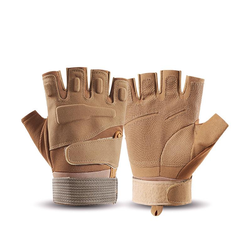 Half Finger Sports Gloves Male Special Forces Outdoor Riding Training Non-slip and Wear-resistant Military Fans Fitness Full Finger Tactical Gloves