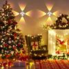 USB Smart Motion Sensor Novelty Lamp 4 Side Lighting 3 Modes Wall-Mounted Atmosphere Lamp for Bedroom Halloween Christmas Decor