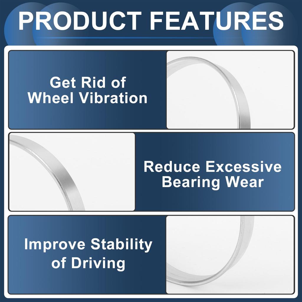 INFINAUTO Wheel Hub Centric Ring OD 75.1mm To ID 73.1mm Wheel Center Shaft Shock