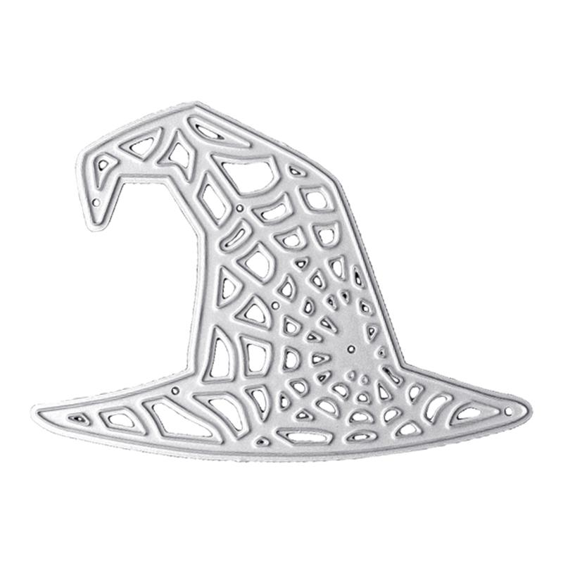 Halloween Hat Cutter Knife Stencil Cobweb Metal Cutting Dies Funny Decor DIY