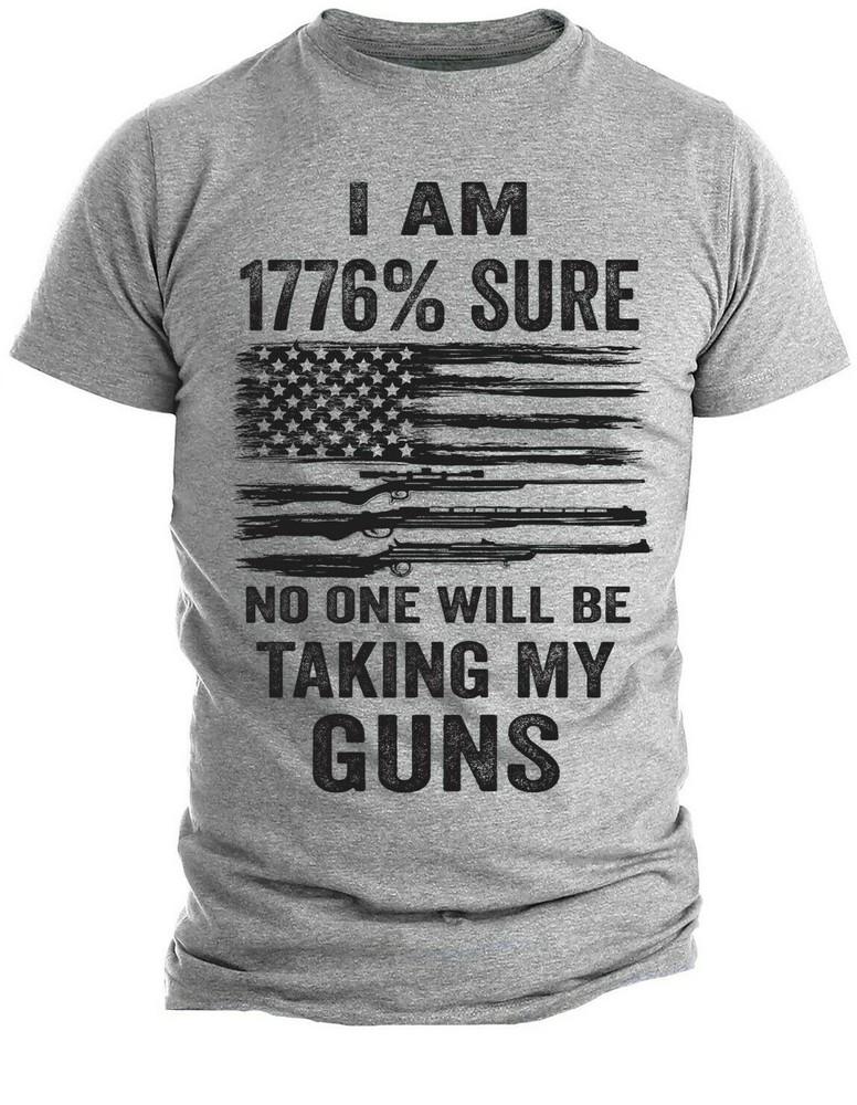

1776 Sure No One Is Taking My Guns Pro Gun USA Flag T-Shirt Patriotic 1776 Flag L