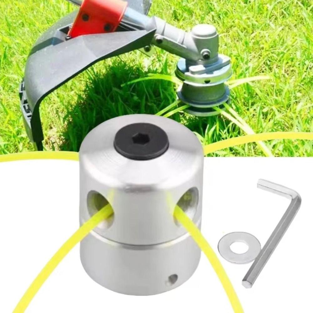 Cylindrical Shape Grass Trimmer Head Aluminum Strimmer Tools Lawn Mower Accessory  Garden