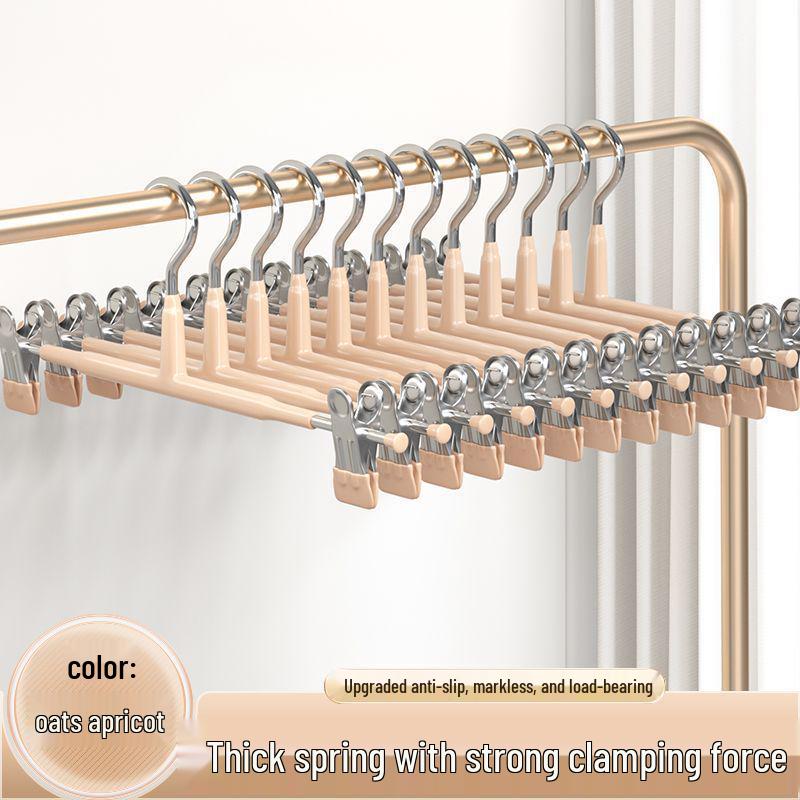 Strong No-Mark Trouser and Skirt Hanger Clips for Drying and Storage