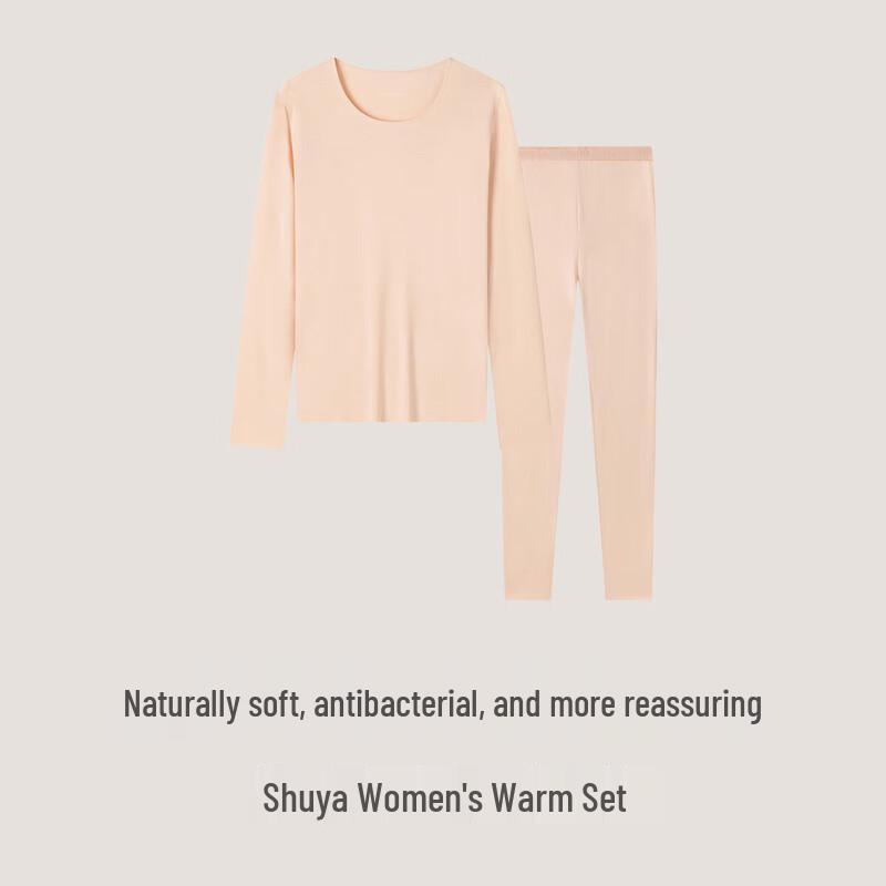 Schiesser Women s Round Neck 3A Antibacterial Thermal Underwear Set 2XL