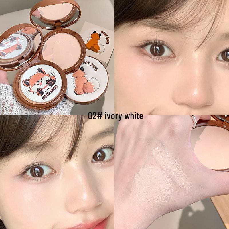 Gege Bea Компактная пудра Cloud Veil: Осветляющая и корректирующая стойкая матовая пудра для фиксации макияжа с эффектом размытия. 13g