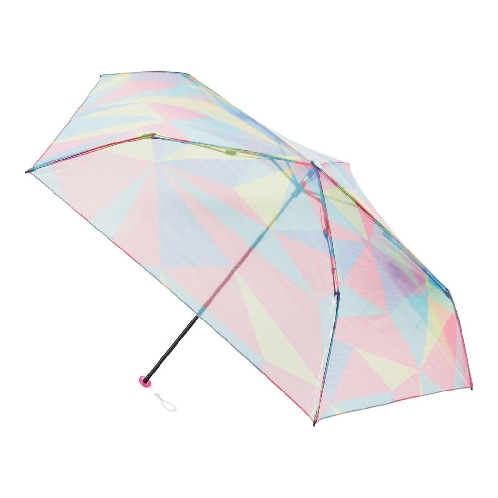 Moonbat Esta Rain Umbrella, Folding Umbrella, Lightweight, Vinyl Print, Pink, 31-230-10325