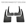 For Ford Ranger T6 T7 Mud Flap Splash Guard Mudguard Fender Mud Flaps Accessories 4pcs 2011 2012 2013 2014 2015 2016 2017 2018