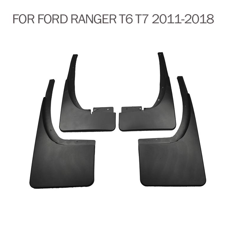 For Ford Ranger T6 T7 Mud Flap Splash Guard Mudguard Fender Mud Flaps Accessories 4pcs 2011 2012 2013 2014 2015 2016 2017 2018