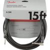 Fender Shielded Cable Professional Series Instrument Cables, Straight/Angle, 15', Black