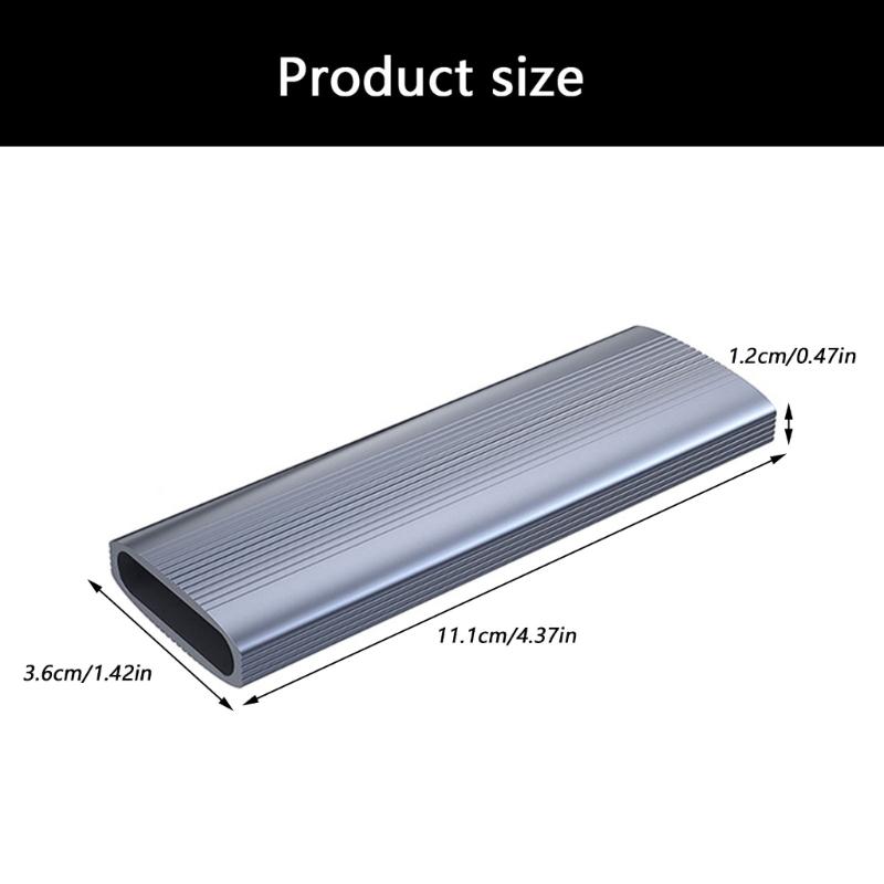Metal USB 3.2 Type C HDD Enclosure Box Tool Less Installation Multiple Platforms Compatibility for 2230-2280 Disks Case