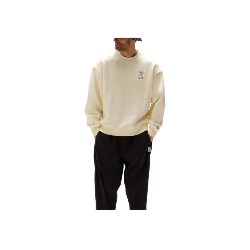 Kith X Columbia Collaboration South2 West8 Nelson Fashion Comfortable Soft Crewneck Long Sleeve Sweatshirt Men sweatshirt Sand KHM033342-104